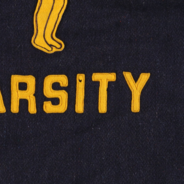 60'S FITT BRO Rabbit Hood Wool Stadium Jacket Award Jacket Varsity Jacket Men's M Vintage /eaa387512