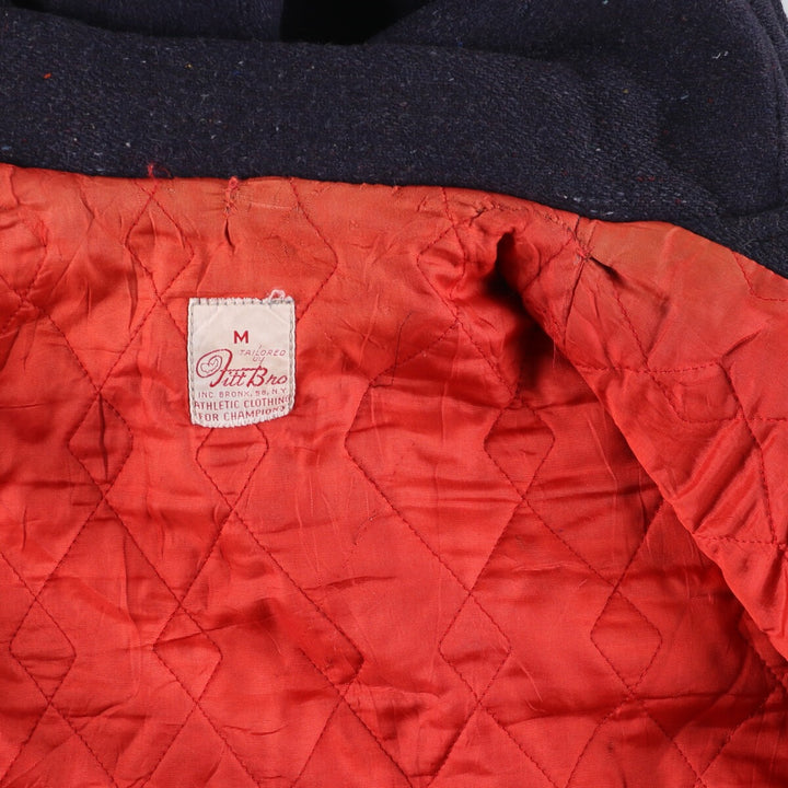60'S FITT BRO Rabbit Hood Wool Stadium Jacket Award Jacket Varsity Jacket Men's M Vintage /eaa387512