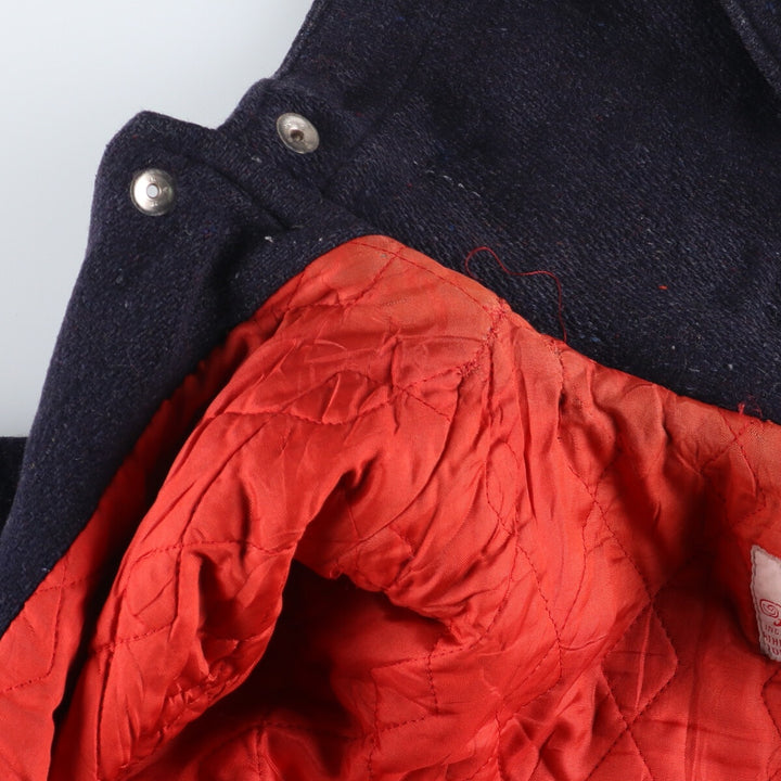 60'S FITT BRO Rabbit Hood Wool Stadium Jacket Award Jacket Varsity Jacket Men's M Vintage /eaa387512