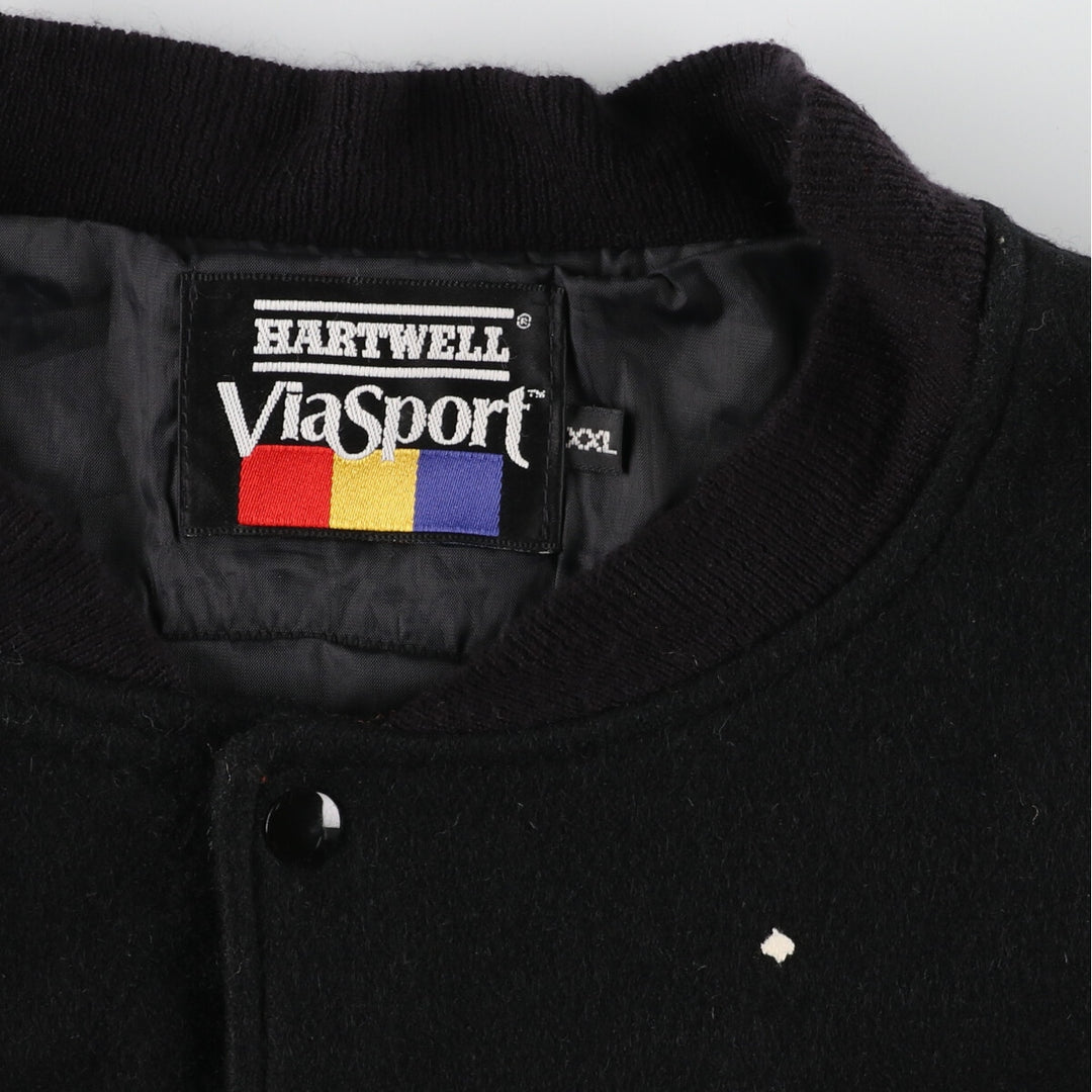 VIASPORT Back Embroidery Wool Stadium Jacket Award Jacket Varsity Jacket Men's XXL /eaa387513