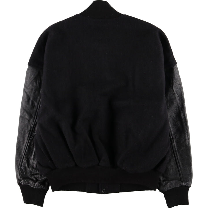 LUNA PIER Leather Sleeve Wool Varsity Jacket Award Jacket Varsity Jacket Made in Canada Men's XL /eaa387529