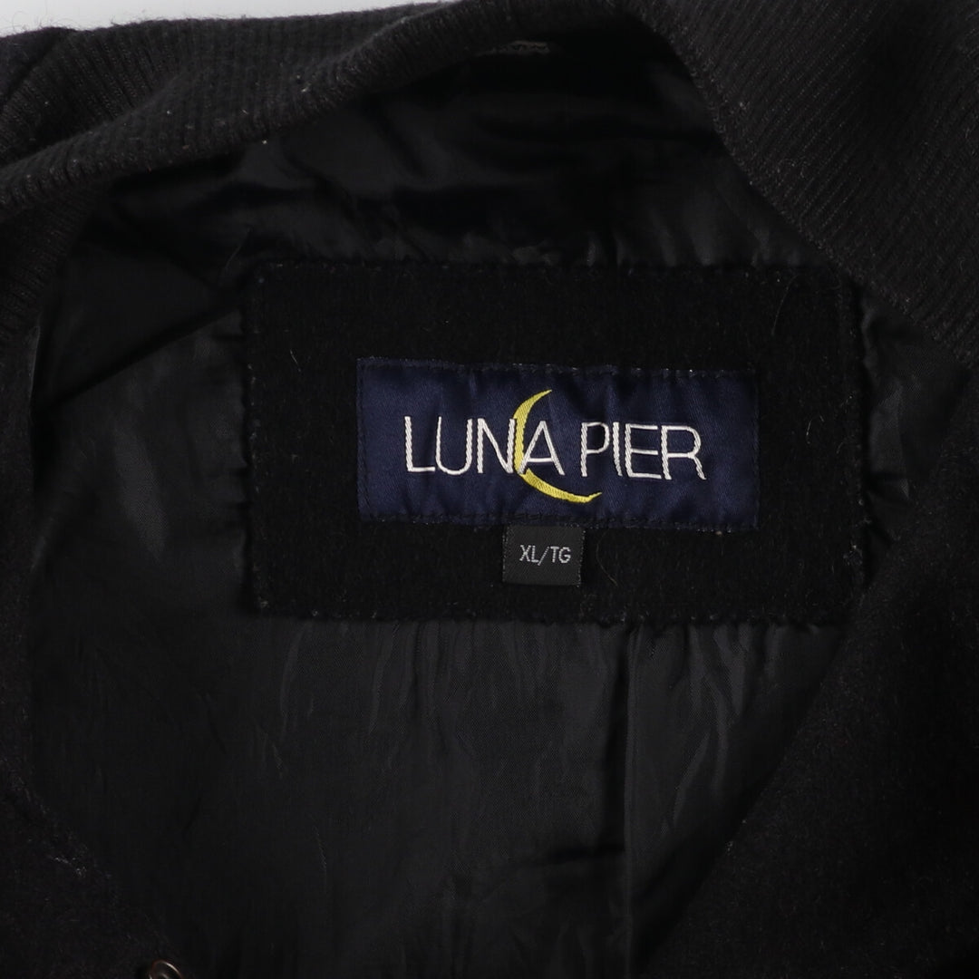 LUNA PIER Leather Sleeve Wool Varsity Jacket Award Jacket Varsity Jacket Made in Canada Men's XL /eaa387529