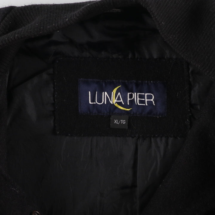 LUNA PIER Leather Sleeve Wool Varsity Jacket Award Jacket Varsity Jacket Made in Canada Men's XL /eaa387529