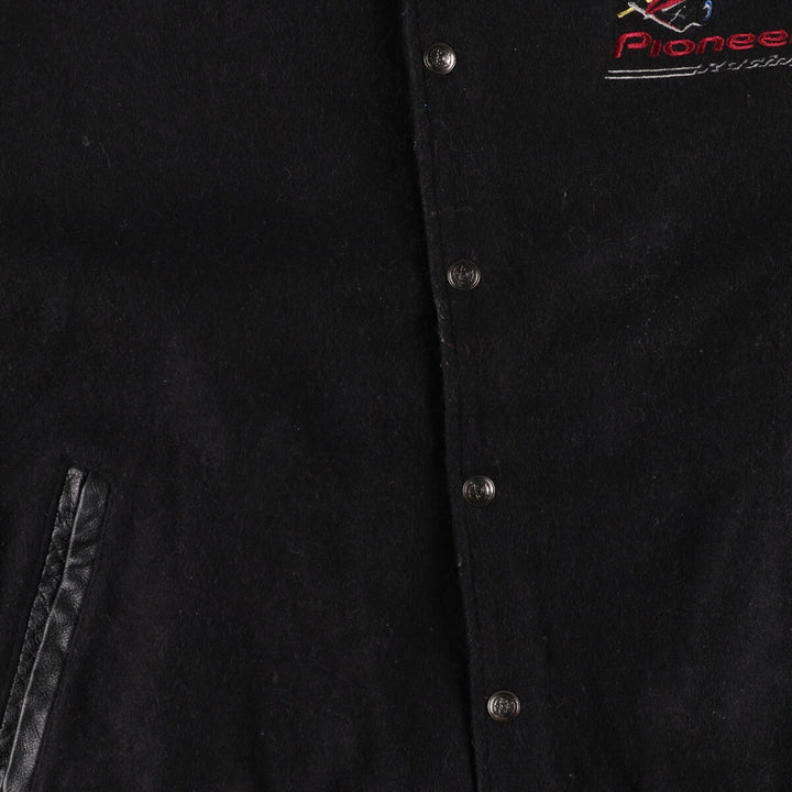 LUNA PIER Leather Sleeve Wool Varsity Jacket Award Jacket Varsity Jacket Made in Canada Men's XL /eaa387529