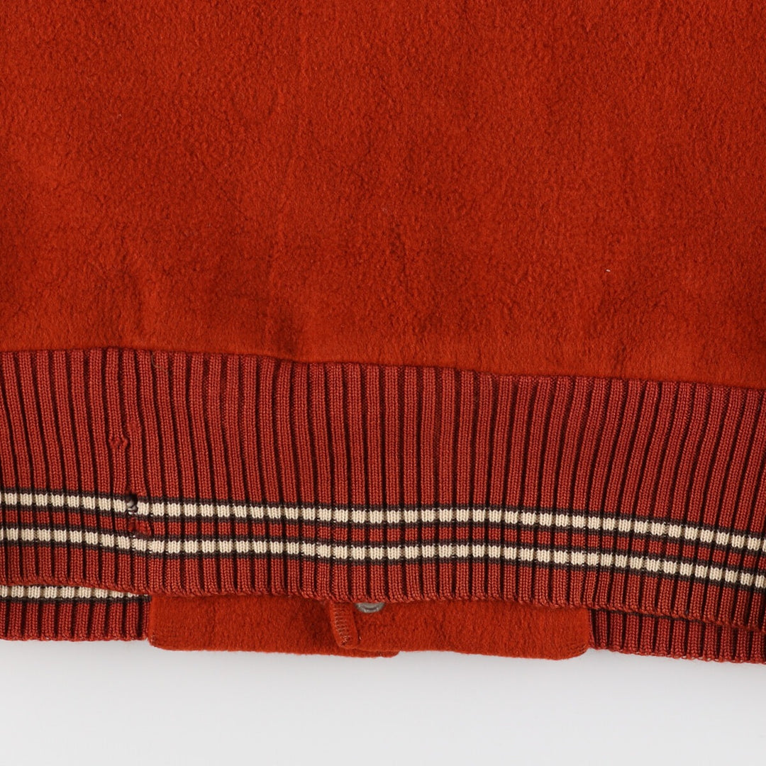 70'S Leather Sleeve Wool Stadium Jacket Award Jacket Varsity Jacket Men's M Vintage /eaa387532