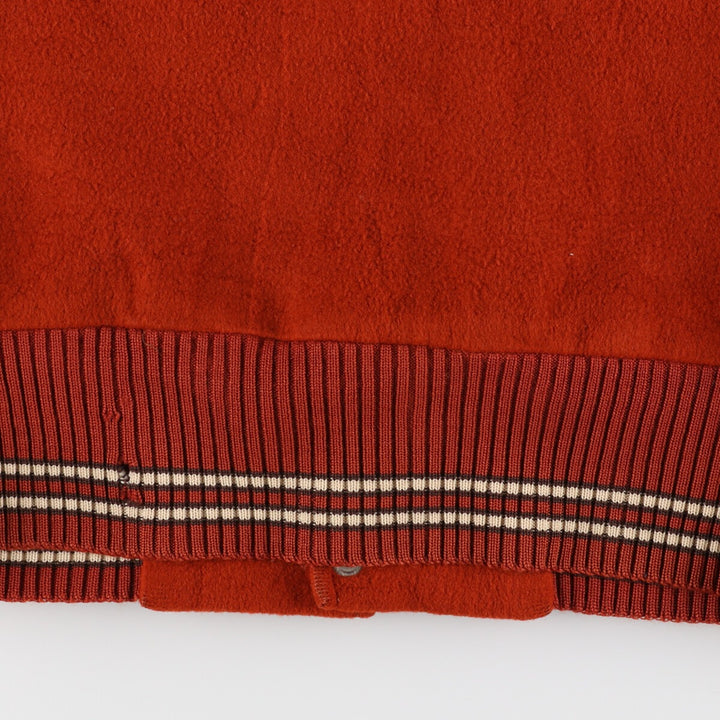 70'S Leather Sleeve Wool Stadium Jacket Award Jacket Varsity Jacket Men's M Vintage /eaa387532