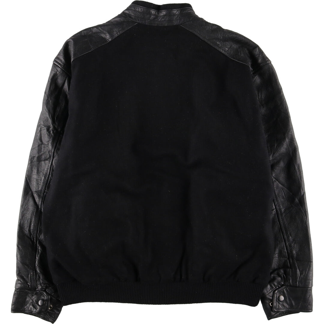 NORTH END Leather Sleeve Wool Varsity Jacket Award Jacket Varsity Jacket Men's M /eaa387550