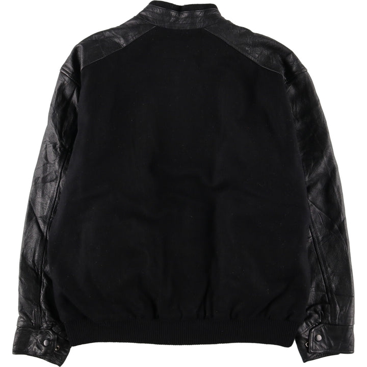 NORTH END Leather Sleeve Wool Varsity Jacket Award Jacket Varsity Jacket Men's M /eaa387550