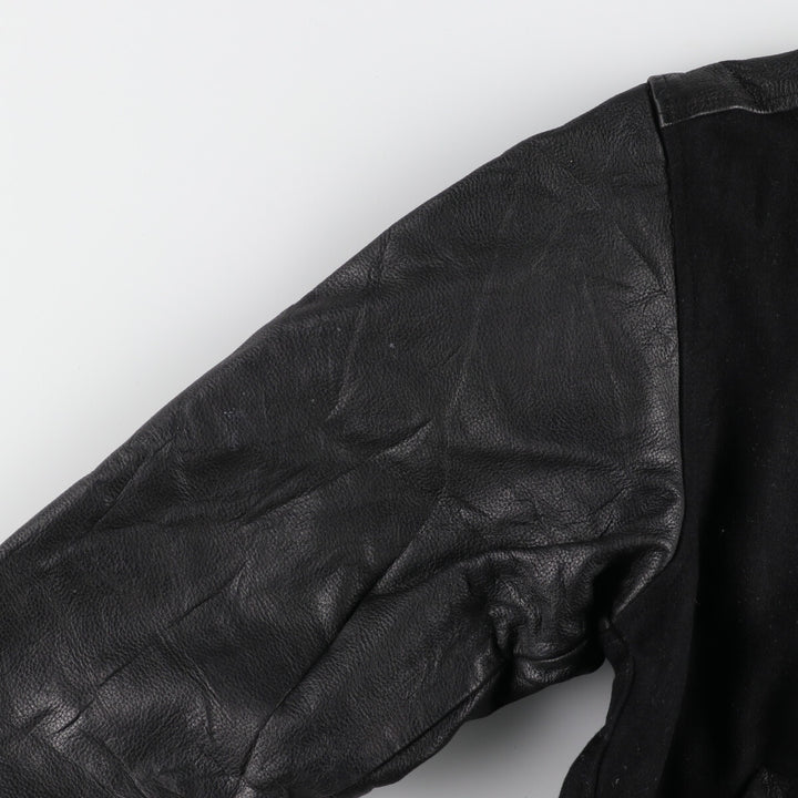 NORTH END Leather Sleeve Wool Varsity Jacket Award Jacket Varsity Jacket Men's M /eaa387550