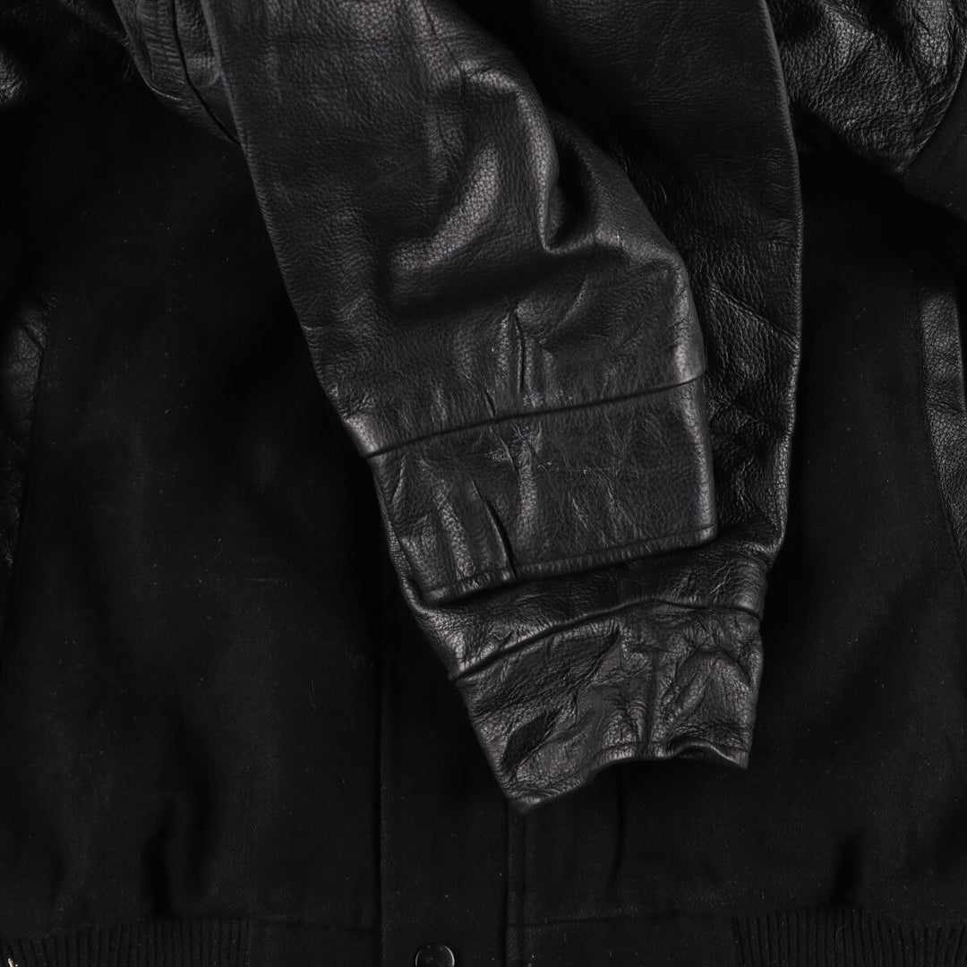 NORTH END Leather Sleeve Wool Varsity Jacket Award Jacket Varsity Jacket Men's M /eaa387550