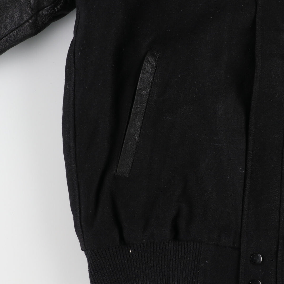 NORTH END Leather Sleeve Wool Varsity Jacket Award Jacket Varsity Jacket Men's M /eaa387550