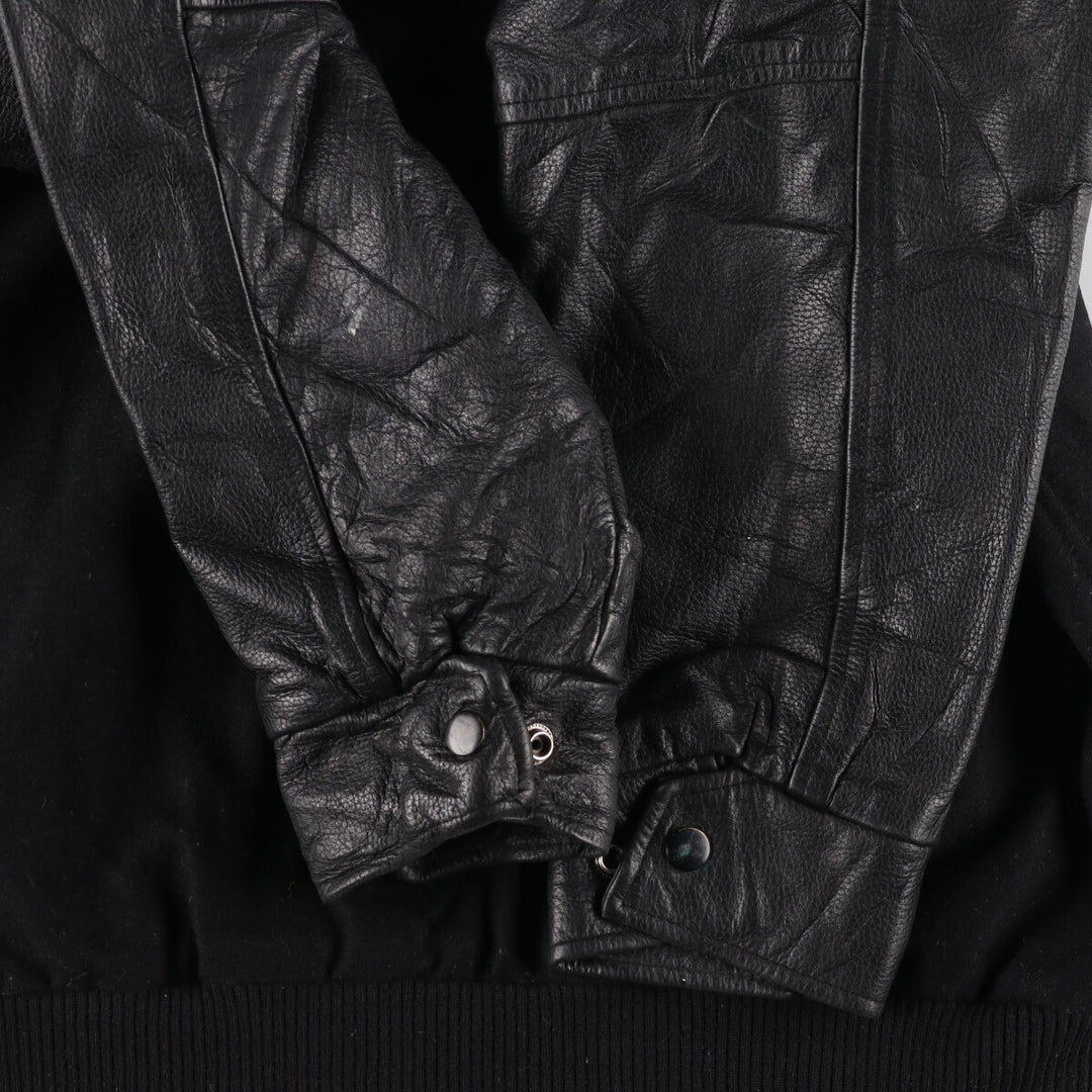 NORTH END Leather Sleeve Wool Varsity Jacket Award Jacket Varsity Jacket Men's M /eaa387550