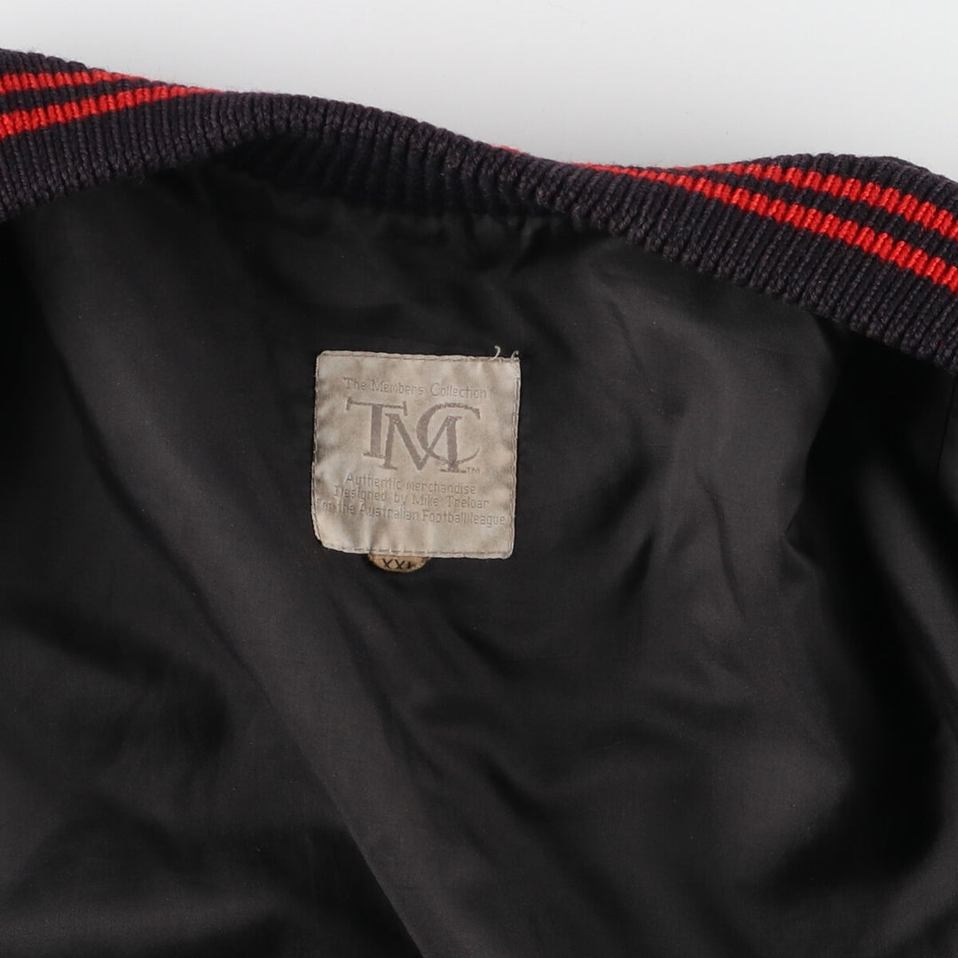 ~90'S THE MEMBERS COLLECTION Sleeve Leather Wool Stadium Jacket Award Jacket Varsity Jacket Men's XXL Vintage /eaa387554