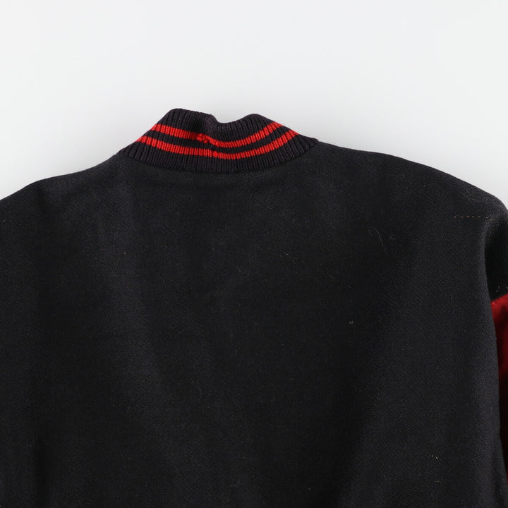~90'S THE MEMBERS COLLECTION Sleeve Leather Wool Stadium Jacket Award Jacket Varsity Jacket Men's XXL Vintage /eaa387554