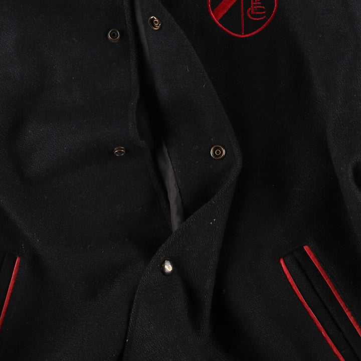 ~90'S THE MEMBERS COLLECTION Sleeve Leather Wool Stadium Jacket Award Jacket Varsity Jacket Men's XXL Vintage /eaa387554