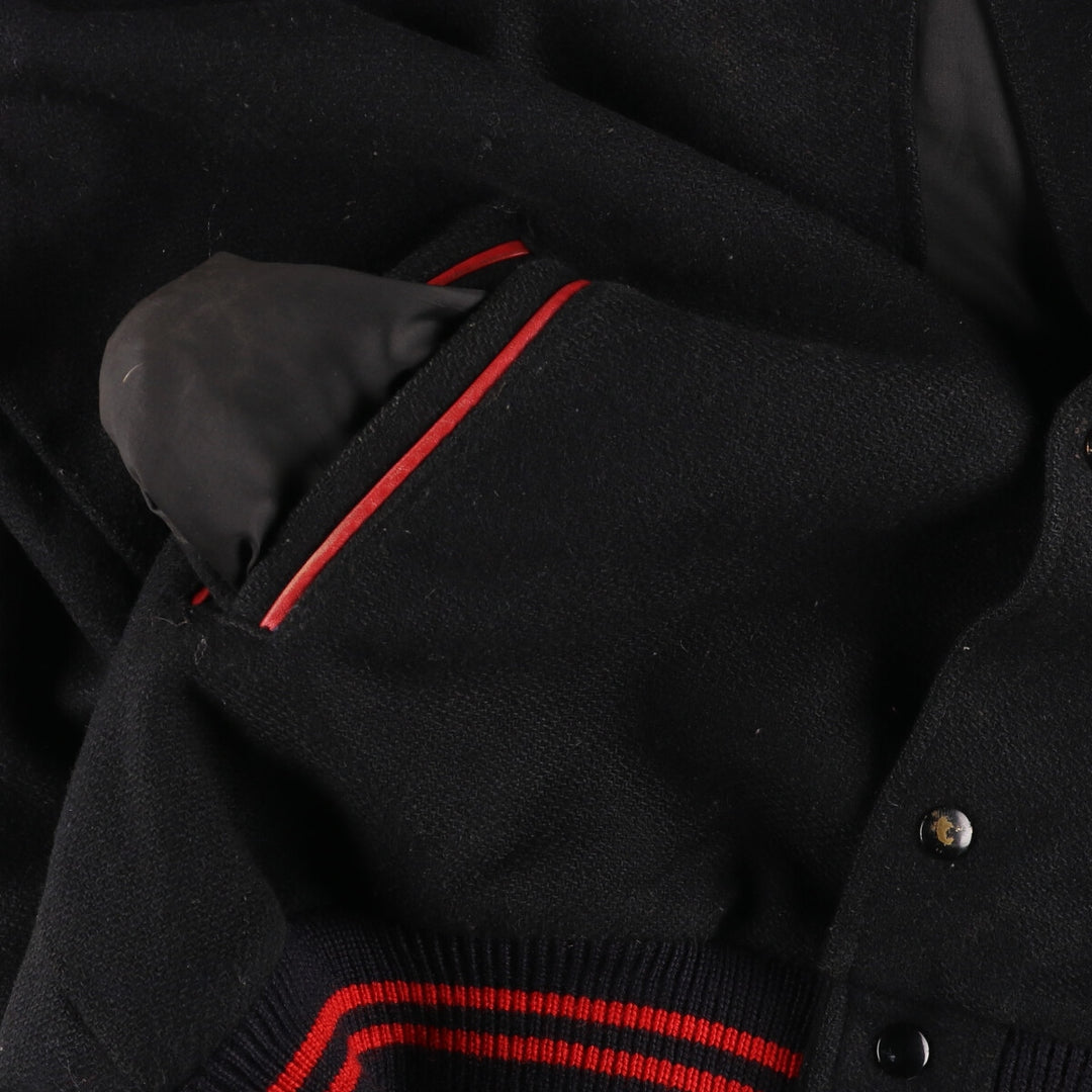 ~90'S THE MEMBERS COLLECTION Sleeve Leather Wool Stadium Jacket Award Jacket Varsity Jacket Men's XXL Vintage /eaa387554