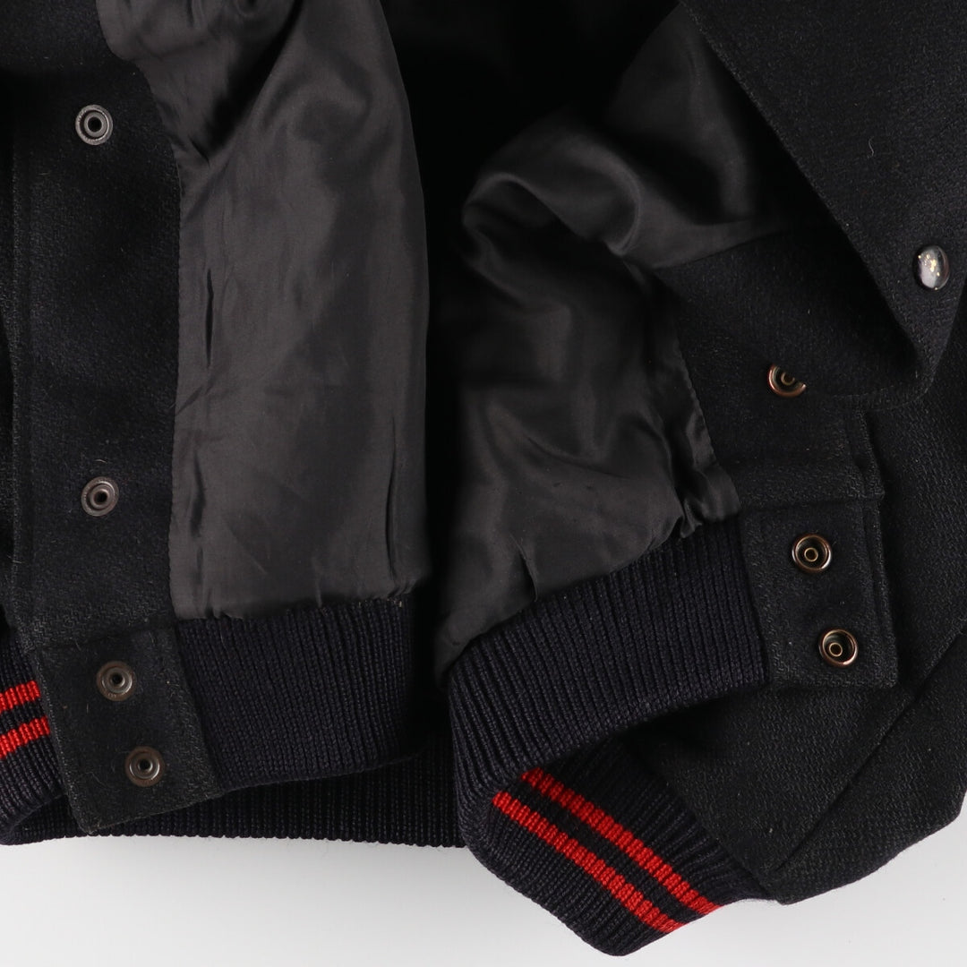 ~90'S THE MEMBERS COLLECTION Sleeve Leather Wool Stadium Jacket Award Jacket Varsity Jacket Men's XXL Vintage /eaa387554