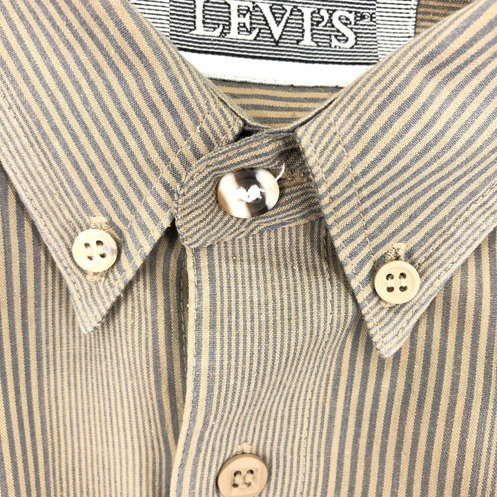 90'S Levi's SILVER LABEL Long Sleeve Button Down Striped Shirt Men's XL Vintage /eaa387611