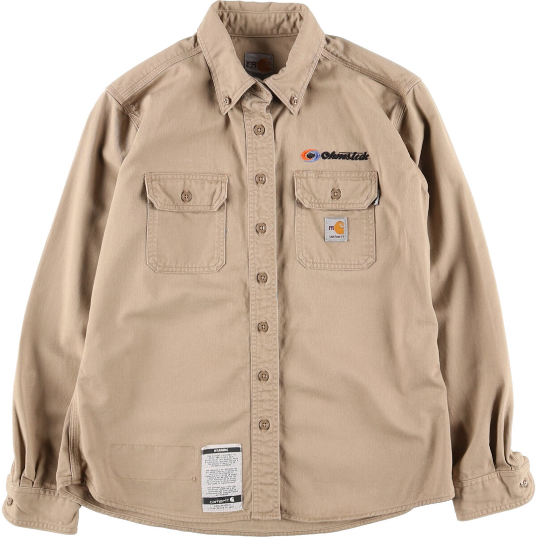 Carhartt FR Series Long Sleeve Button Down Work Shirt Women's M /eaa387738