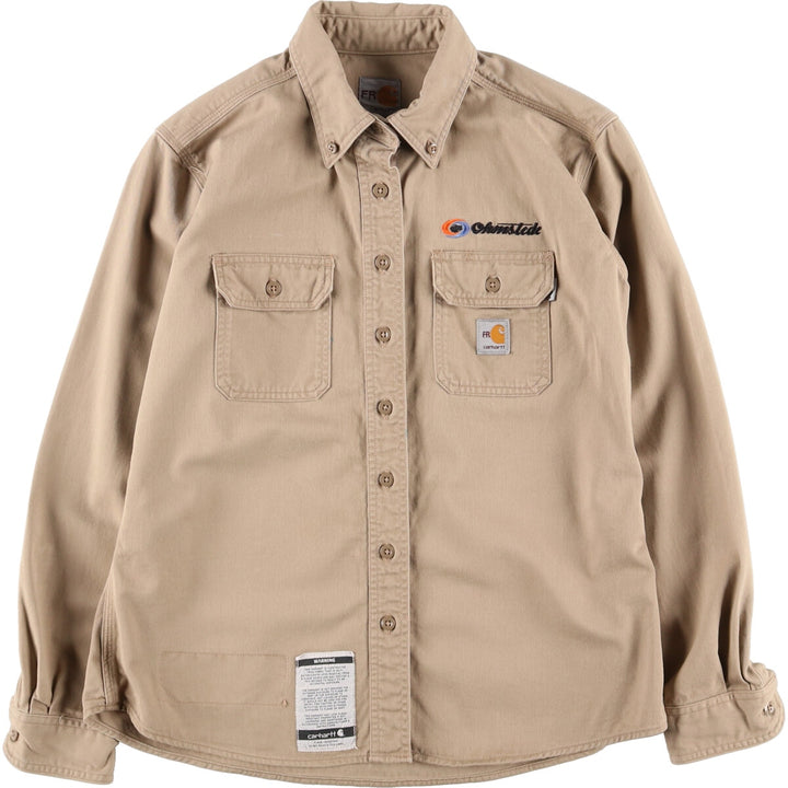 Carhartt FR Series Long Sleeve Button Down Work Shirt Women's M /eaa387738