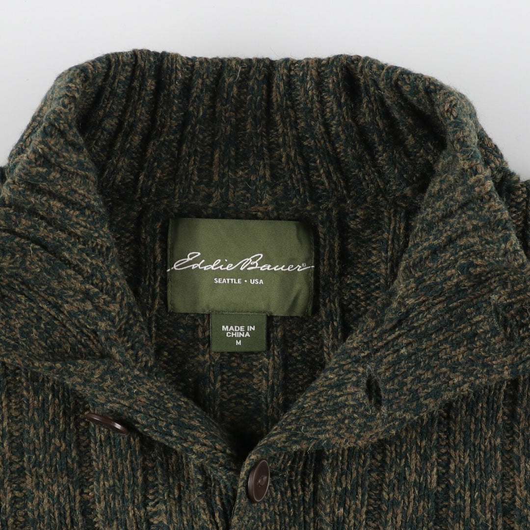 Eddie Bauer Wool Knit Half Button Sweater Men's Medium Vintage / eaa387758