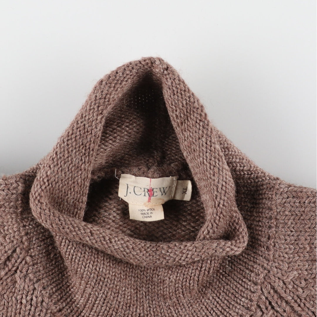 90'S J.Crew roll neck turtleneck wool knit sweater men's XL vintage /eaa387768