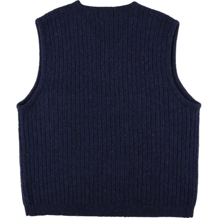 Eddie Bauer V-neck wool knit vest, men's L / eaa387770