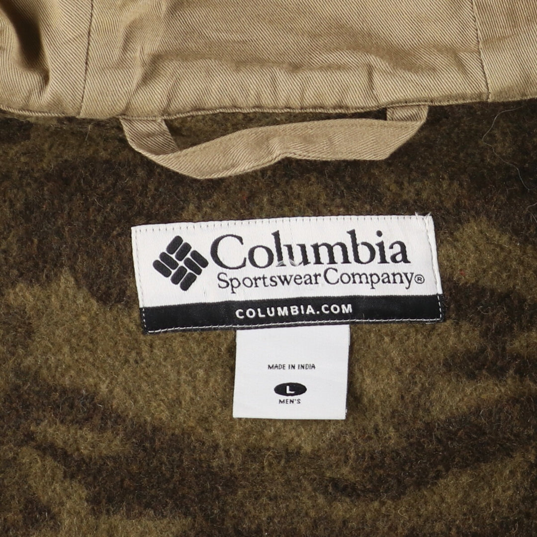 Columbia Camouflage Pattern Wool Jacket Men's L /eaa388484