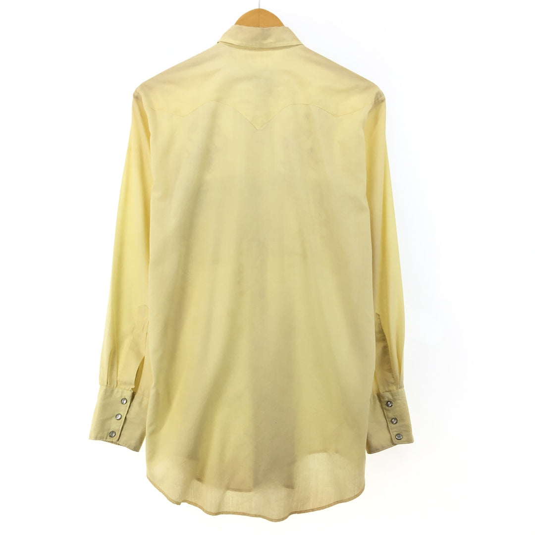 70'S KARMAN Long Sleeve Western Shirt Men's M Vintage /eaa388512