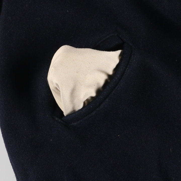 ~80'S ATHLETES WEAR CO Leather Sleeve Wool Stadium Jacket Award Jacket Varsity Jacket Men's L Vintage /eaa388520
