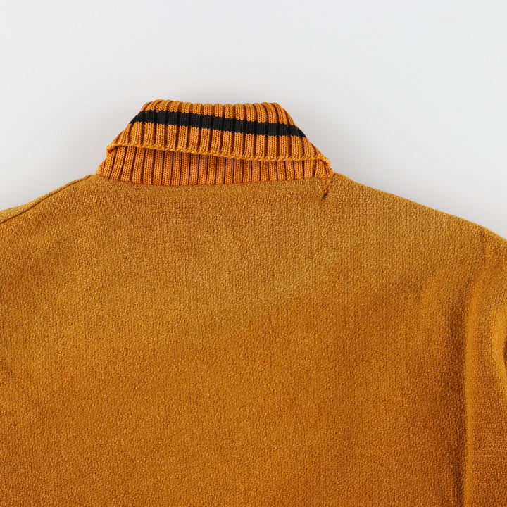 50s-60'S WOODS Leather Sleeve Wool Varsity Jacket Award Jacket Varsity Jacket Men's S Vintage /eaa388521