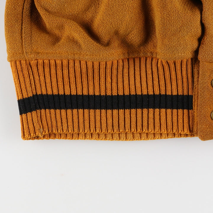 50s-60'S WOODS Leather Sleeve Wool Varsity Jacket Award Jacket Varsity Jacket Men's S Vintage /eaa388521