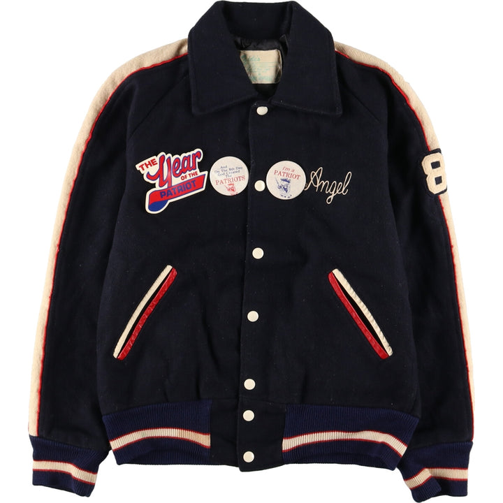 80's Zide's wool varsity jacket with collar and badge, award jacket, made in USA, men's S /eaa388523