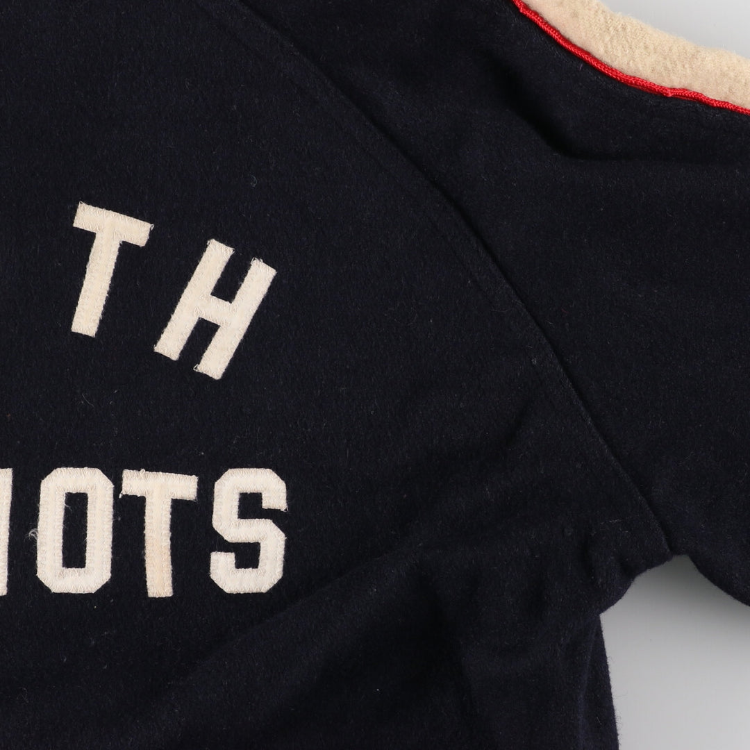 80's Zide's wool varsity jacket with collar and badge, award jacket, made in USA, men's S /eaa388523