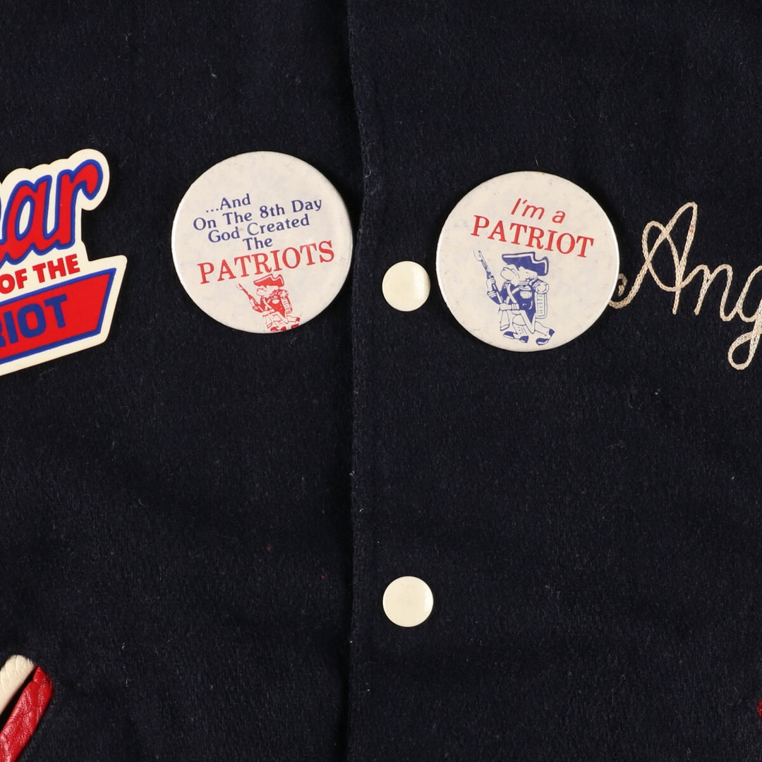 80's Zide's wool varsity jacket with collar and badge, award jacket, made in USA, men's S /eaa388523