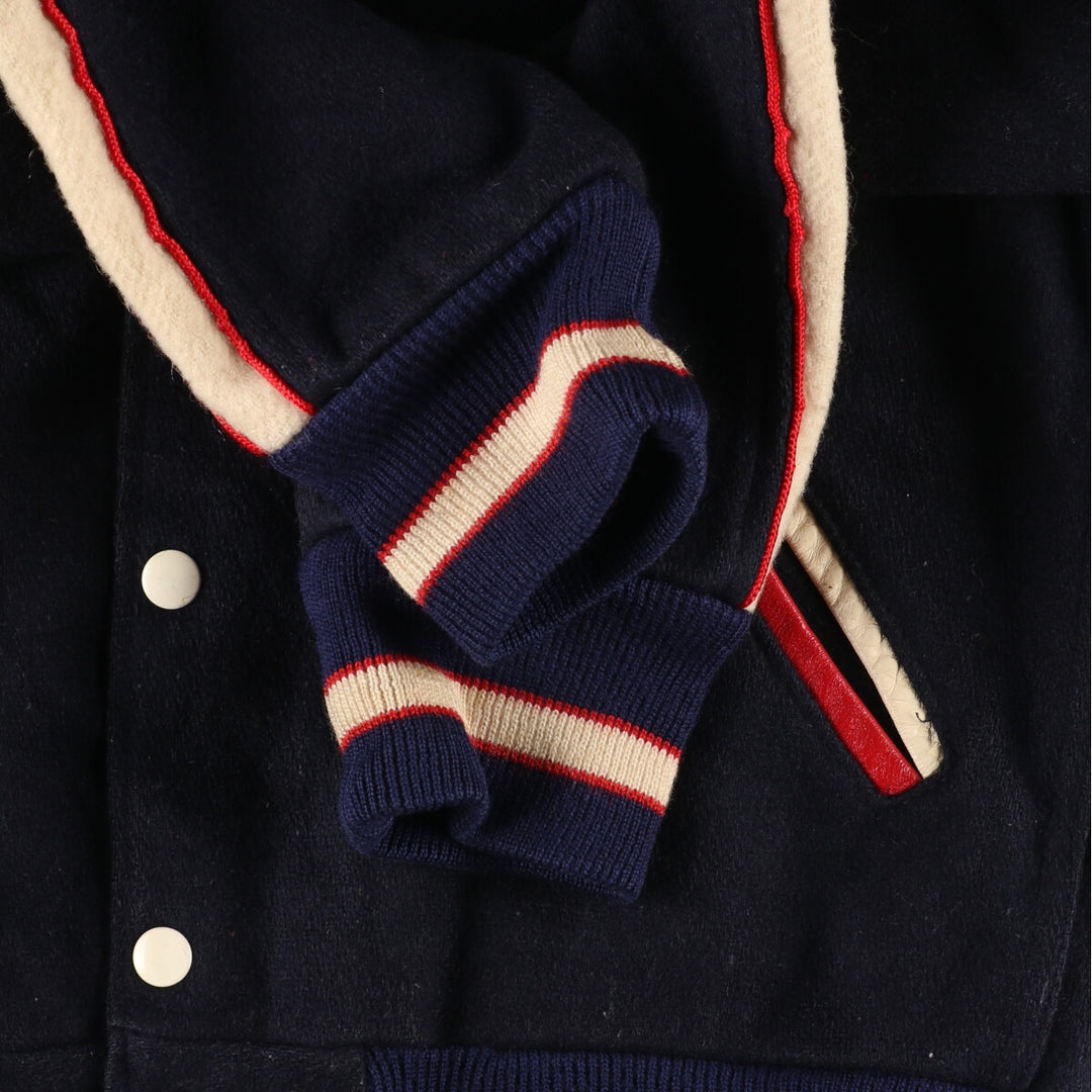 80's Zide's wool varsity jacket with collar and badge, award jacket, made in USA, men's S /eaa388523