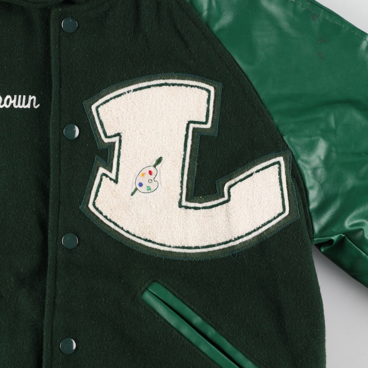 BALFOUR Sleeve Patch Leather Wool Stadium Jacket Award Jacket Varsity Jacket Men's XS /eaa388532