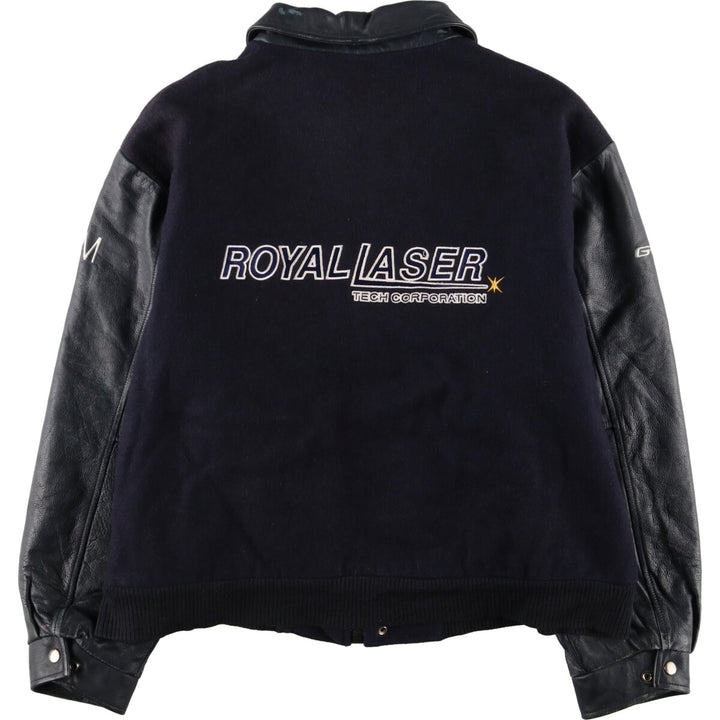 Concord CONCORD Leather Sleeve Wool Varsity Jacket Award Jacket Varsity Jacket Made in Canada Men's L /eaa388535