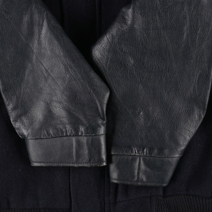 Concord CONCORD Leather Sleeve Wool Varsity Jacket Award Jacket Varsity Jacket Made in Canada Men's L /eaa388535