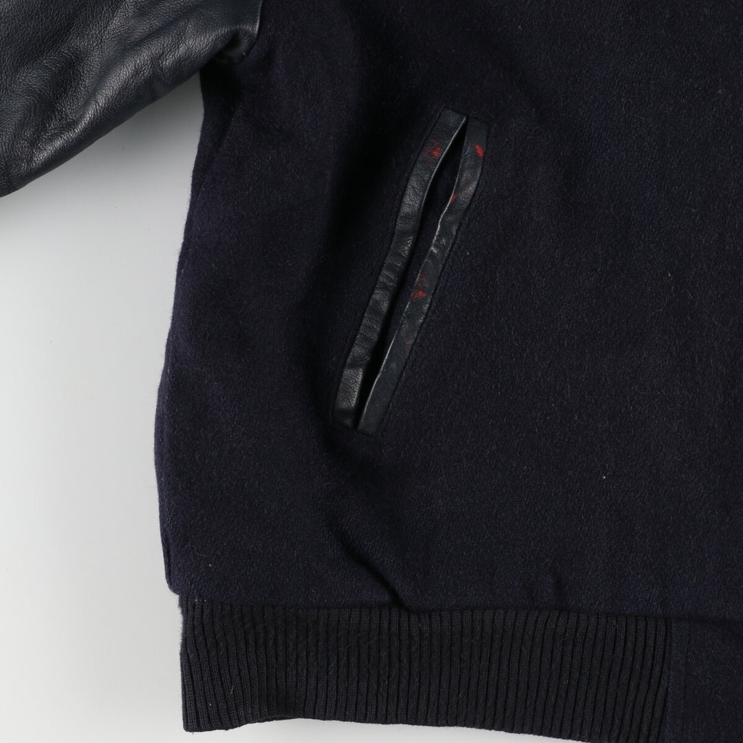 Concord CONCORD Leather Sleeve Wool Varsity Jacket Award Jacket Varsity Jacket Made in Canada Men's L /eaa388535