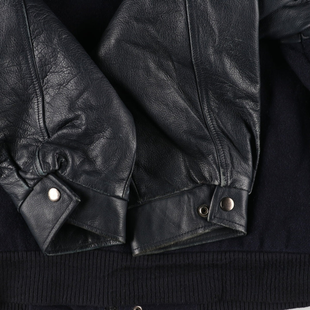 Concord CONCORD Leather Sleeve Wool Varsity Jacket Award Jacket Varsity Jacket Made in Canada Men's L /eaa388535