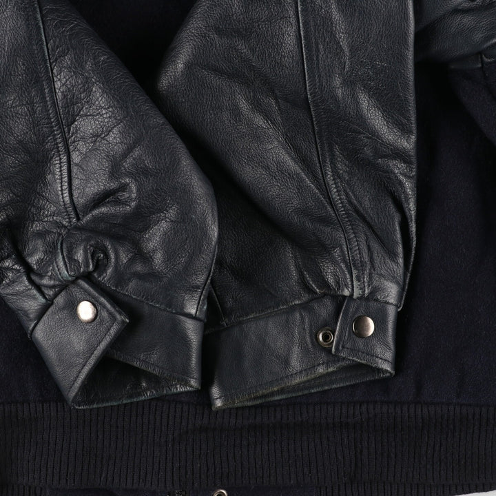 Concord CONCORD Leather Sleeve Wool Varsity Jacket Award Jacket Varsity Jacket Made in Canada Men's L /eaa388535