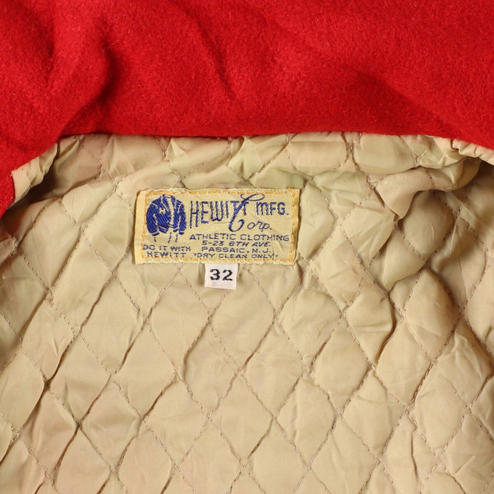 60'S HEWITT MFG Wool Stadium Jacket Award Jacket Varsity Jacket Women's L Vintage /eaa388618