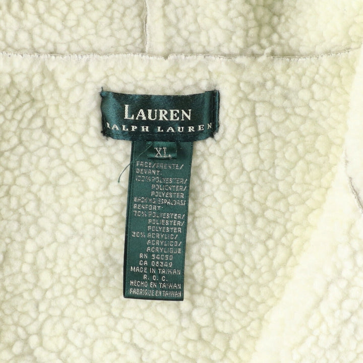 Ralph Lauren LAUREN Hooded fleece vest, women's XL /eaa388710