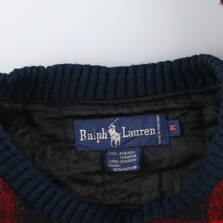 Ralph Lauren RALPH LAUREN Buffalo Check Pullover Wool Jacket Men's M /eaa388743