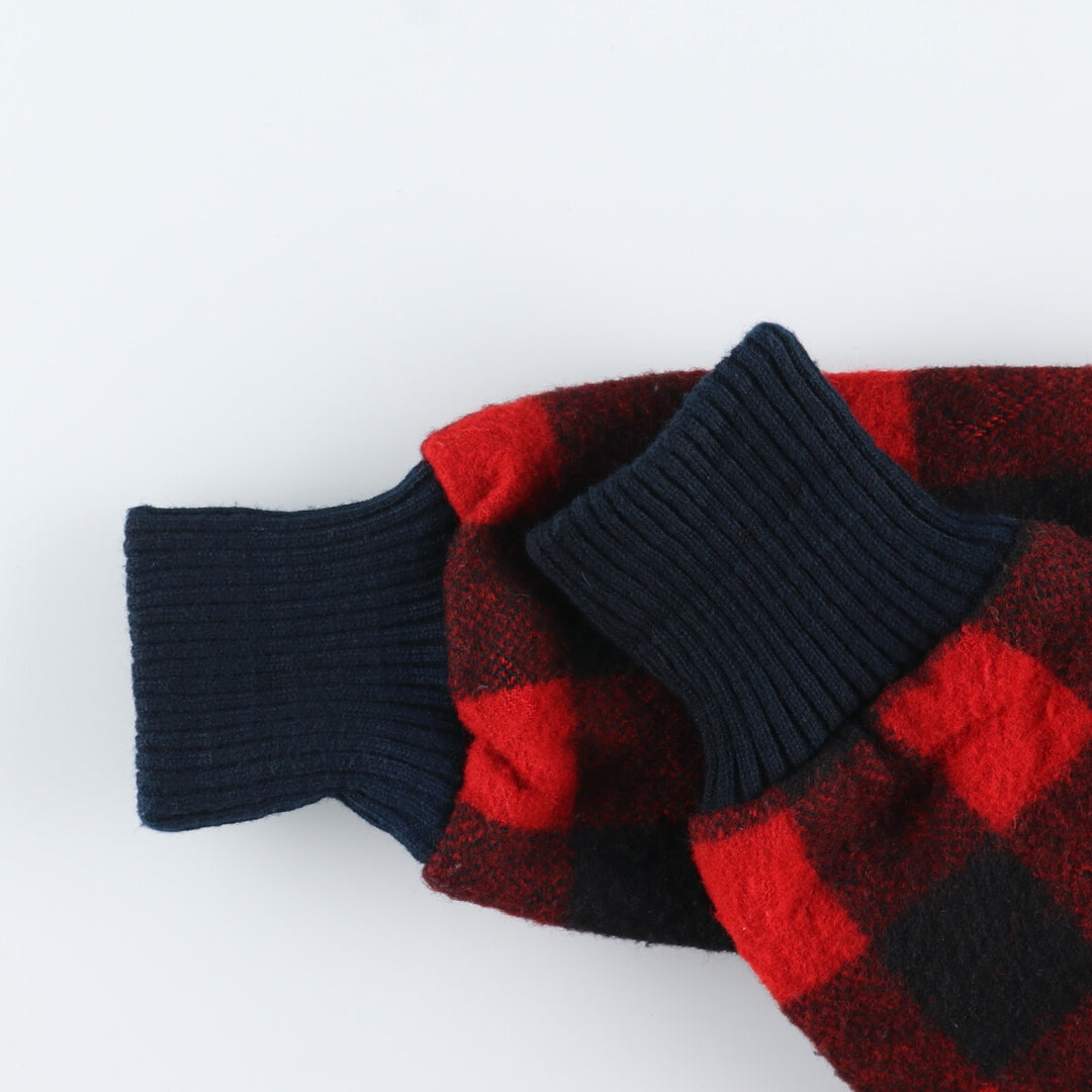 Ralph Lauren RALPH LAUREN Buffalo Check Pullover Wool Jacket Men's M /eaa388743