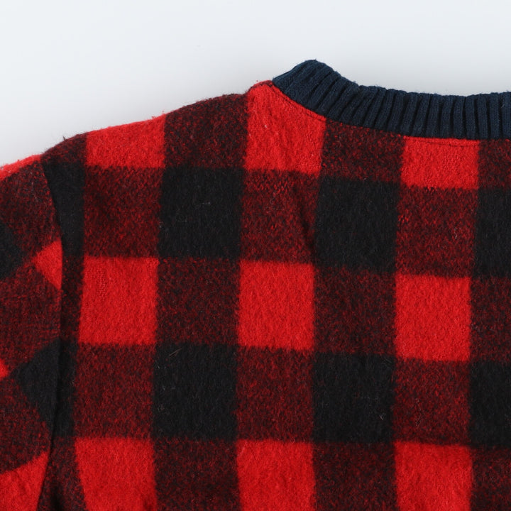 Ralph Lauren RALPH LAUREN Buffalo Check Pullover Wool Jacket Men's M /eaa388743