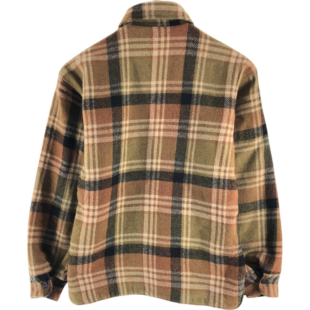 ~70'S Brewster Check Pattern Wool CPO Jacket Men's S Size Vintage /eaa388751