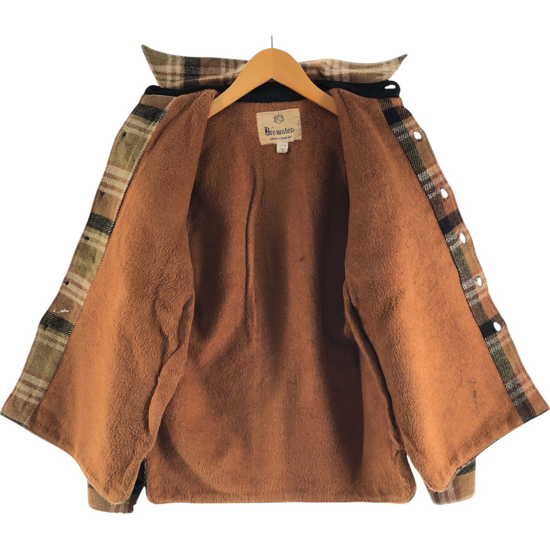 ~70'S Brewster Check Pattern Wool CPO Jacket Men's S Size Vintage /eaa388751