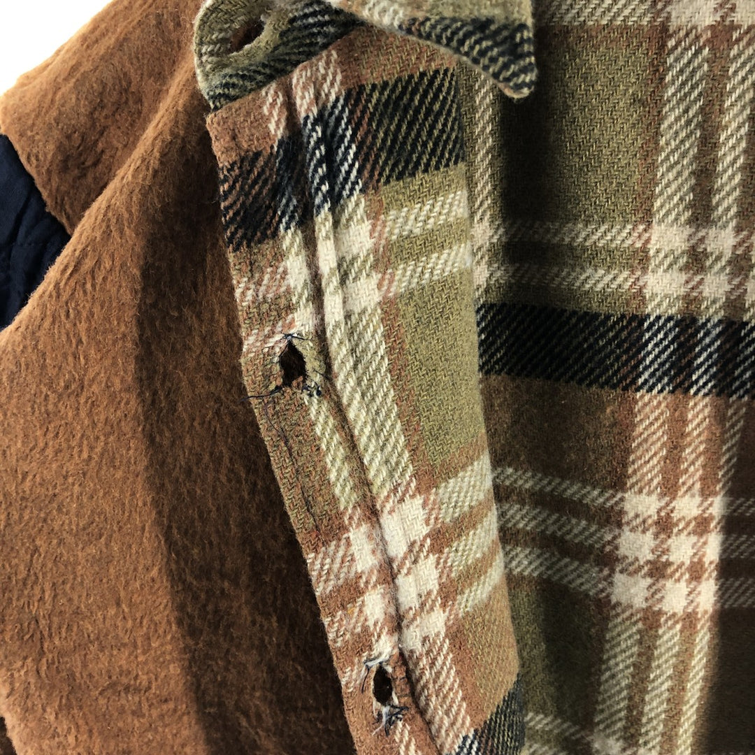 ~70'S Brewster Check Pattern Wool CPO Jacket Men's S Size Vintage /eaa388751